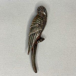 925 Silver Parrot Brooch (005)